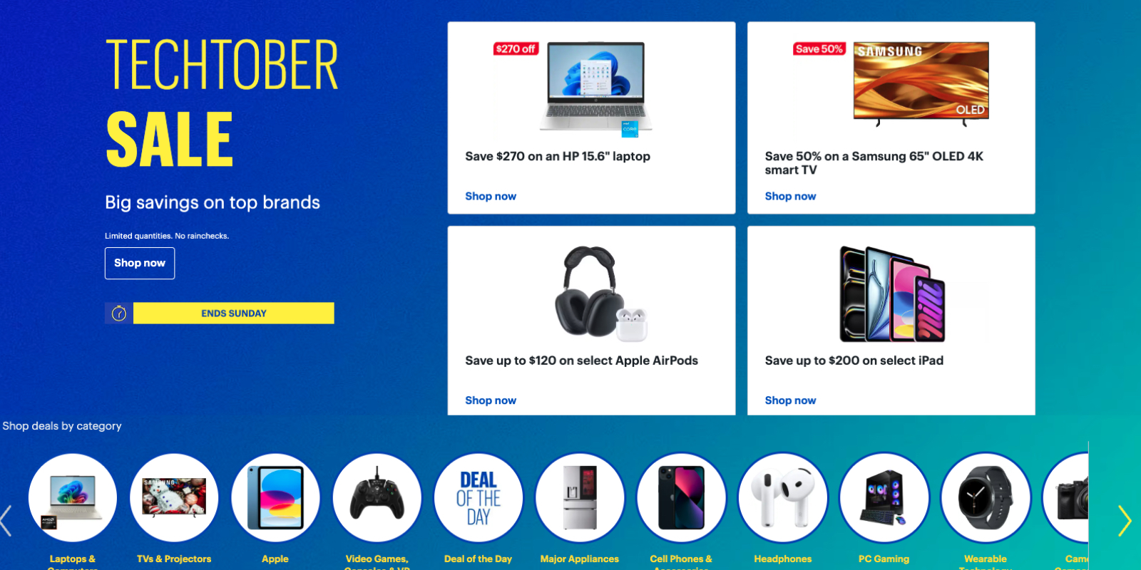 Best Buy Techtober Prime Day