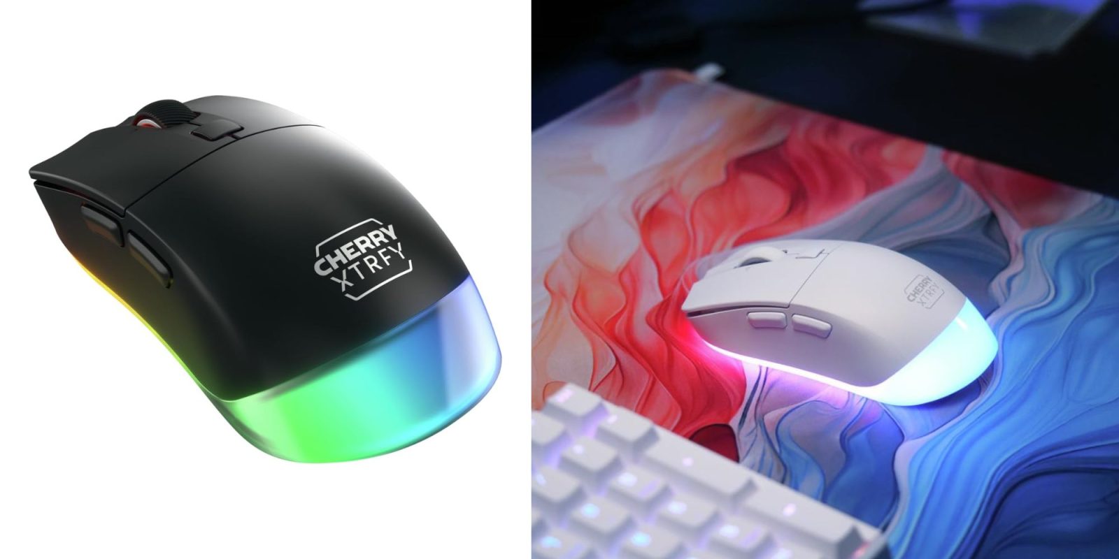 Image showing renders of Cherry's XTRFY M50 wireless gaming mouse.