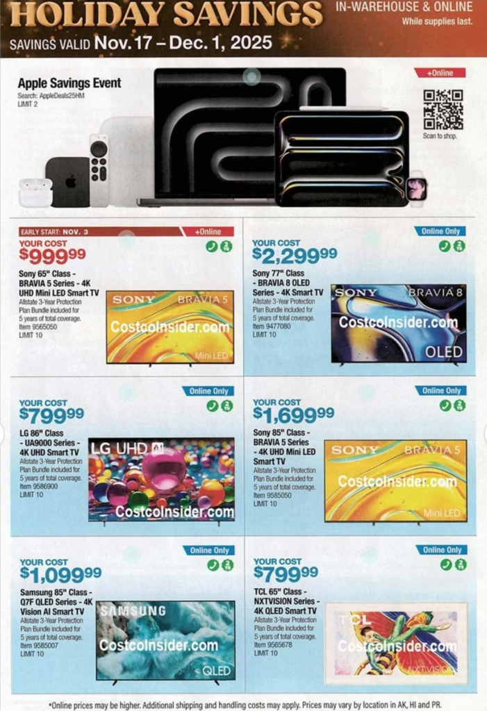 A advertisement for a tv