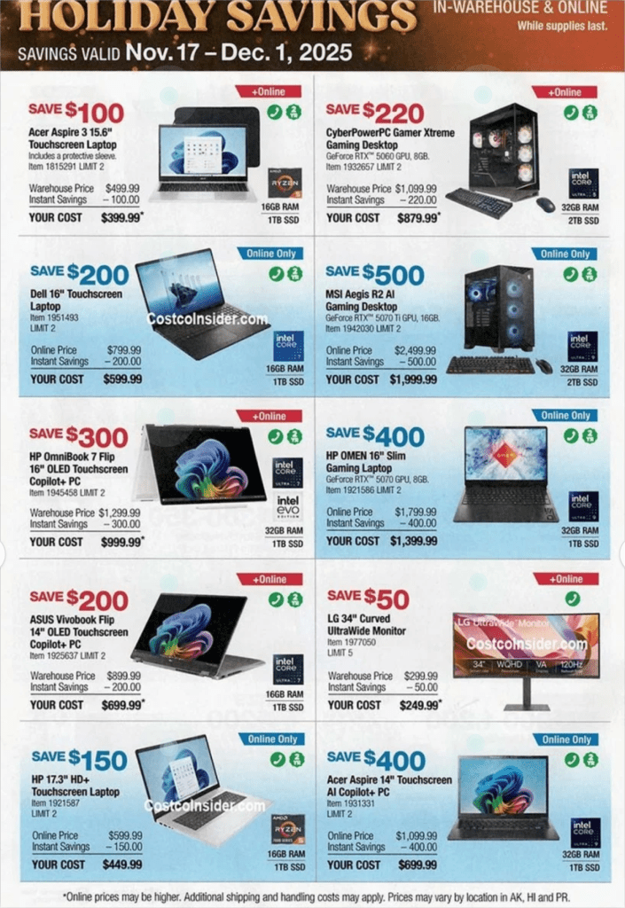 A advertisement for a computer