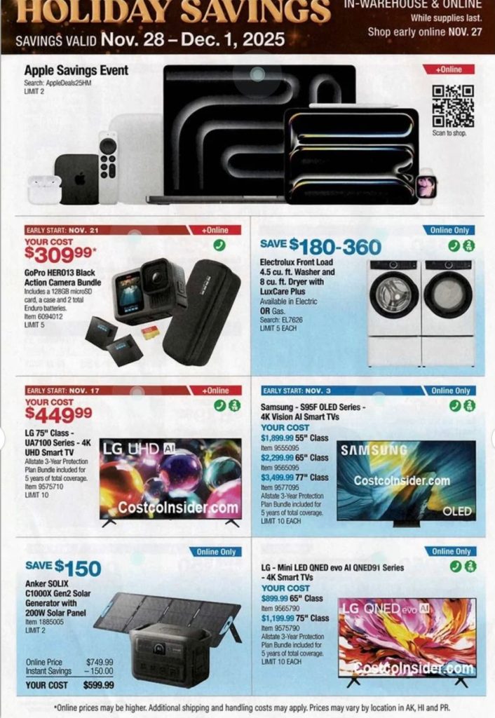 A advertisement for a electronics store