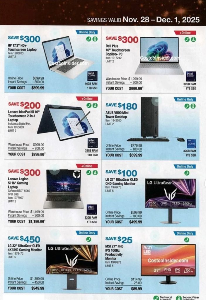 A advertisement for a laptop