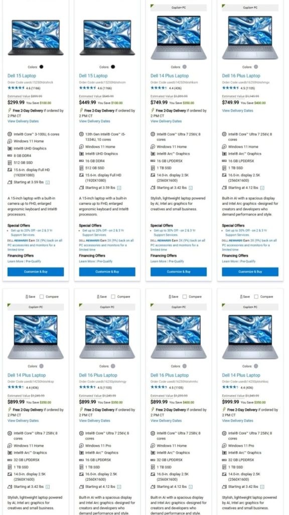 A screenshot of a website