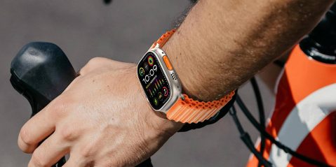 A person wearing a smart watch