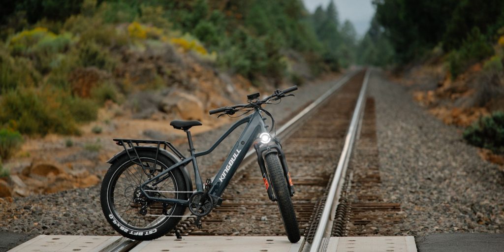 A bicycle on the train tracks