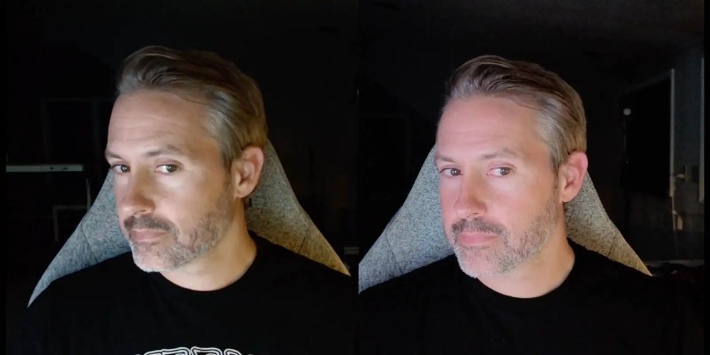 Low light comparison with Insta360 Link 2C