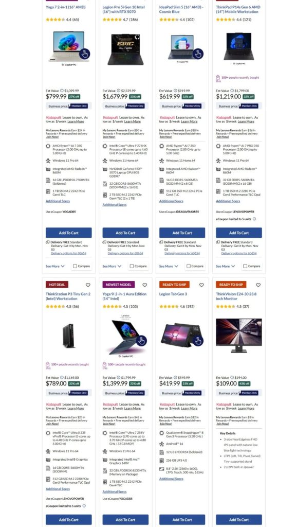 A screenshot of a website