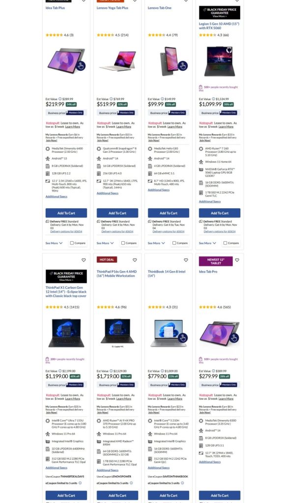 A screenshot of a website