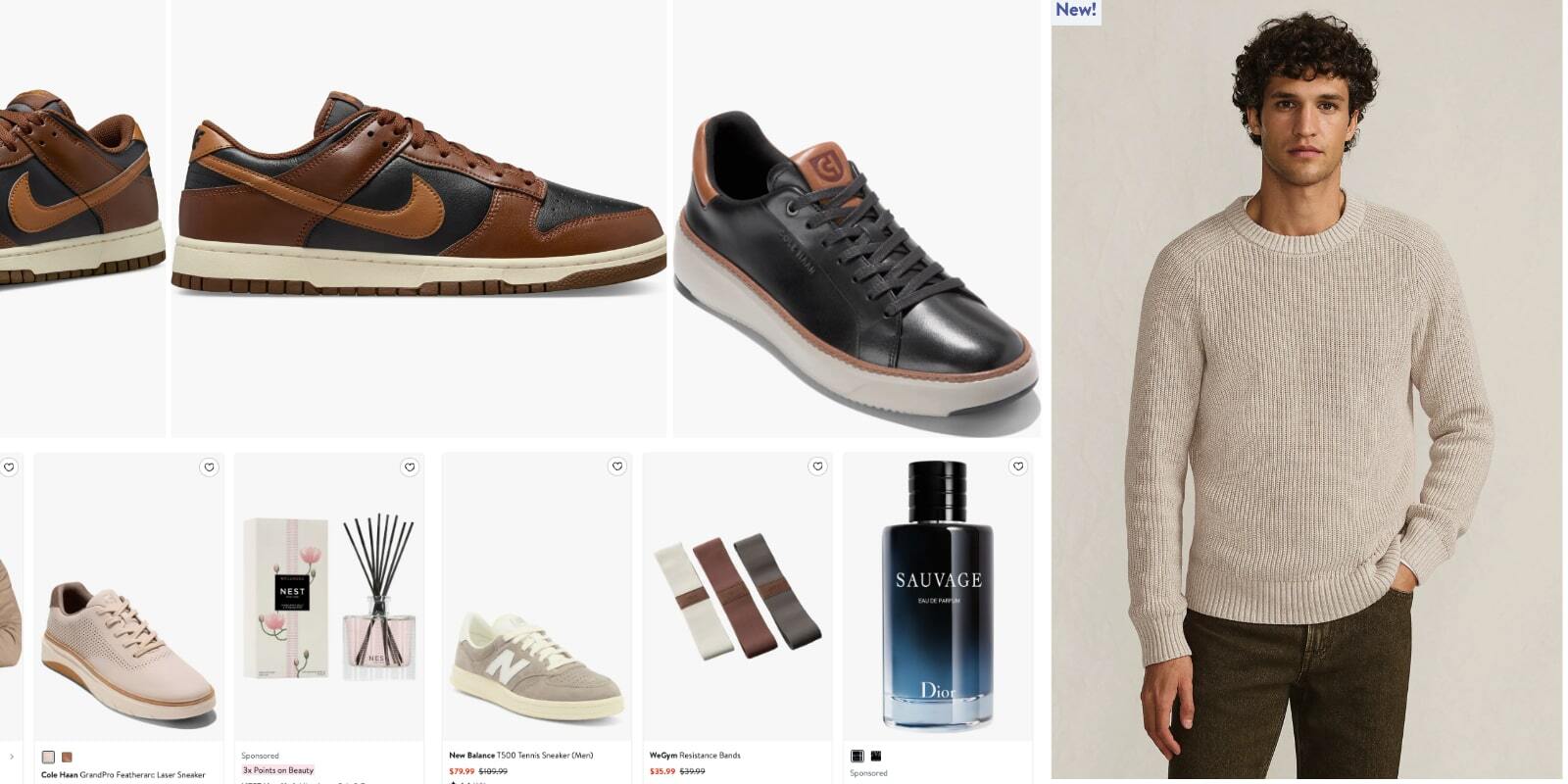 A collage of a man and a pair of shoes