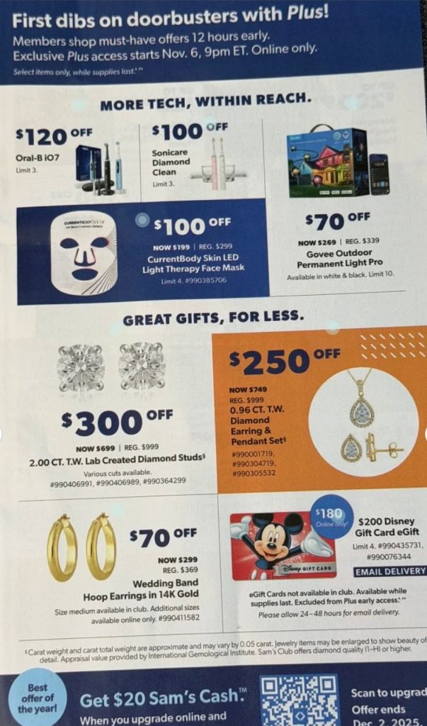 A advertisement for a gift