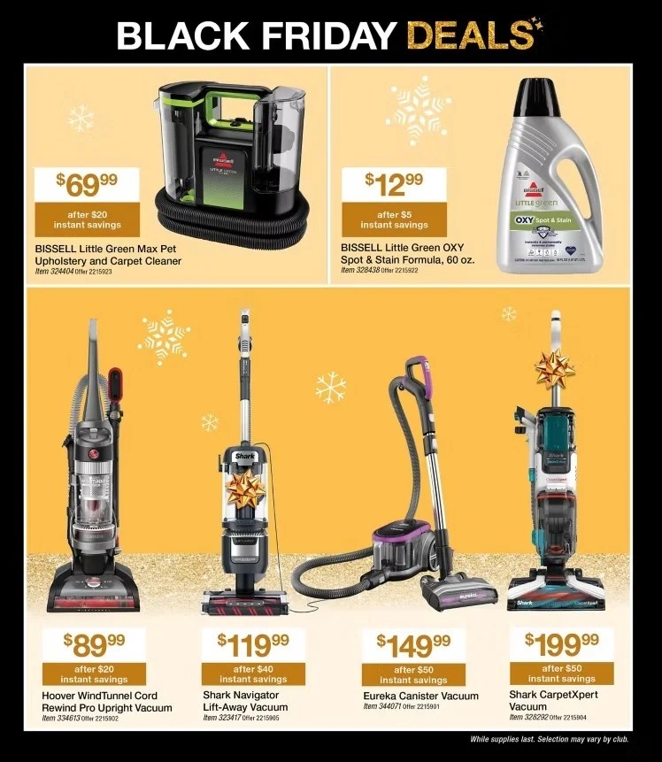 A advertisement for a vacuum cleaner