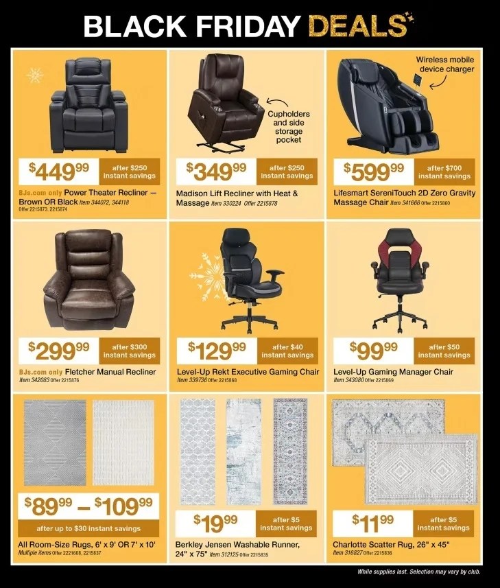 A poster of a chair and a massage chair