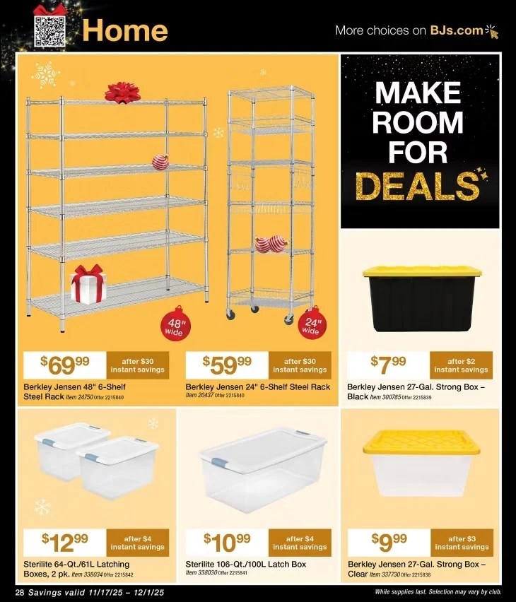A poster with a variety of shelves and boxes