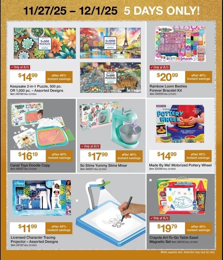 A page with pictures of toys