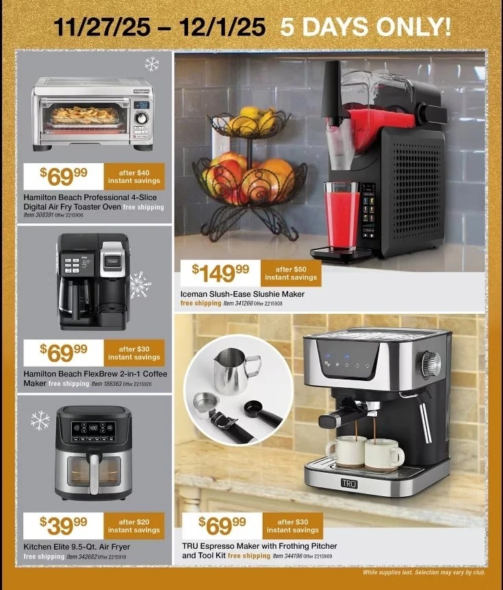 A advertisement for a kitchen