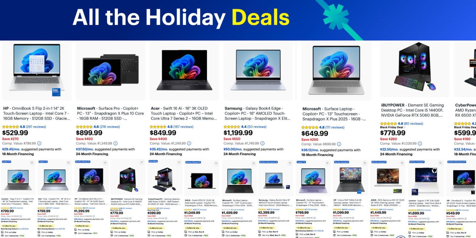 Image showing listings from BB sale.