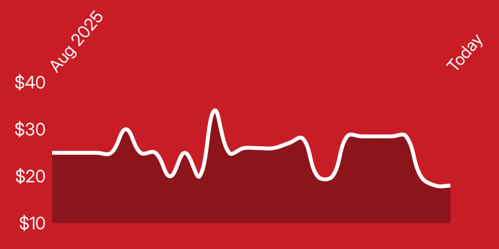 A line of a heartbeat