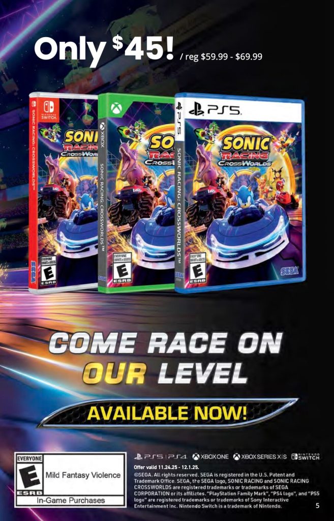 GameStop 2025 Black Friday ad