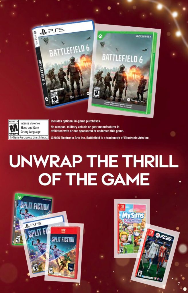 GameStop 2025 Black Friday ad