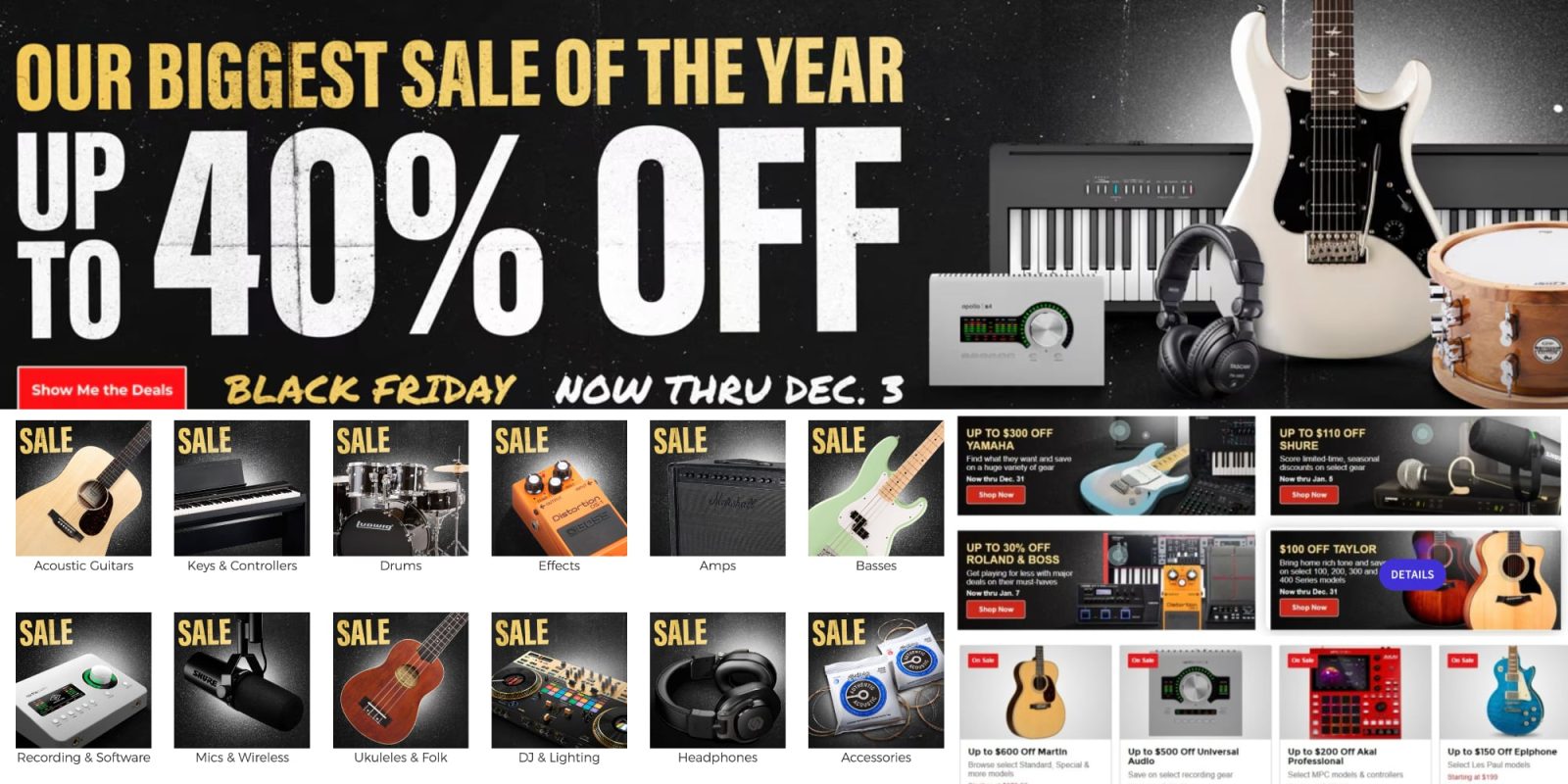 Guitar Center 2025 Black Friday sale now live