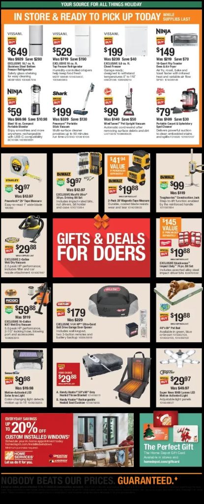 A advertisement for a store