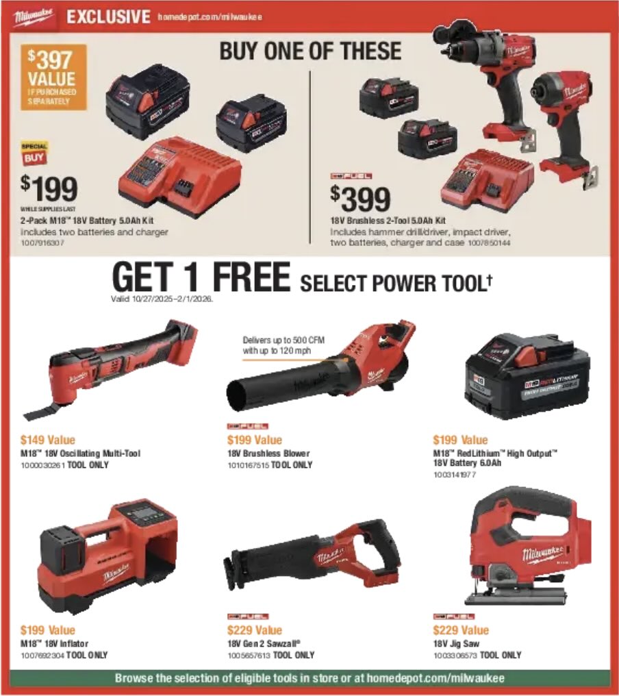 A advertisement for a power tool
