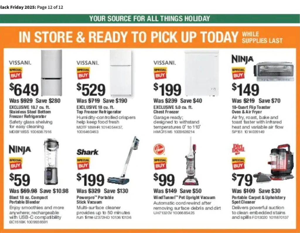 A advertisement for a store