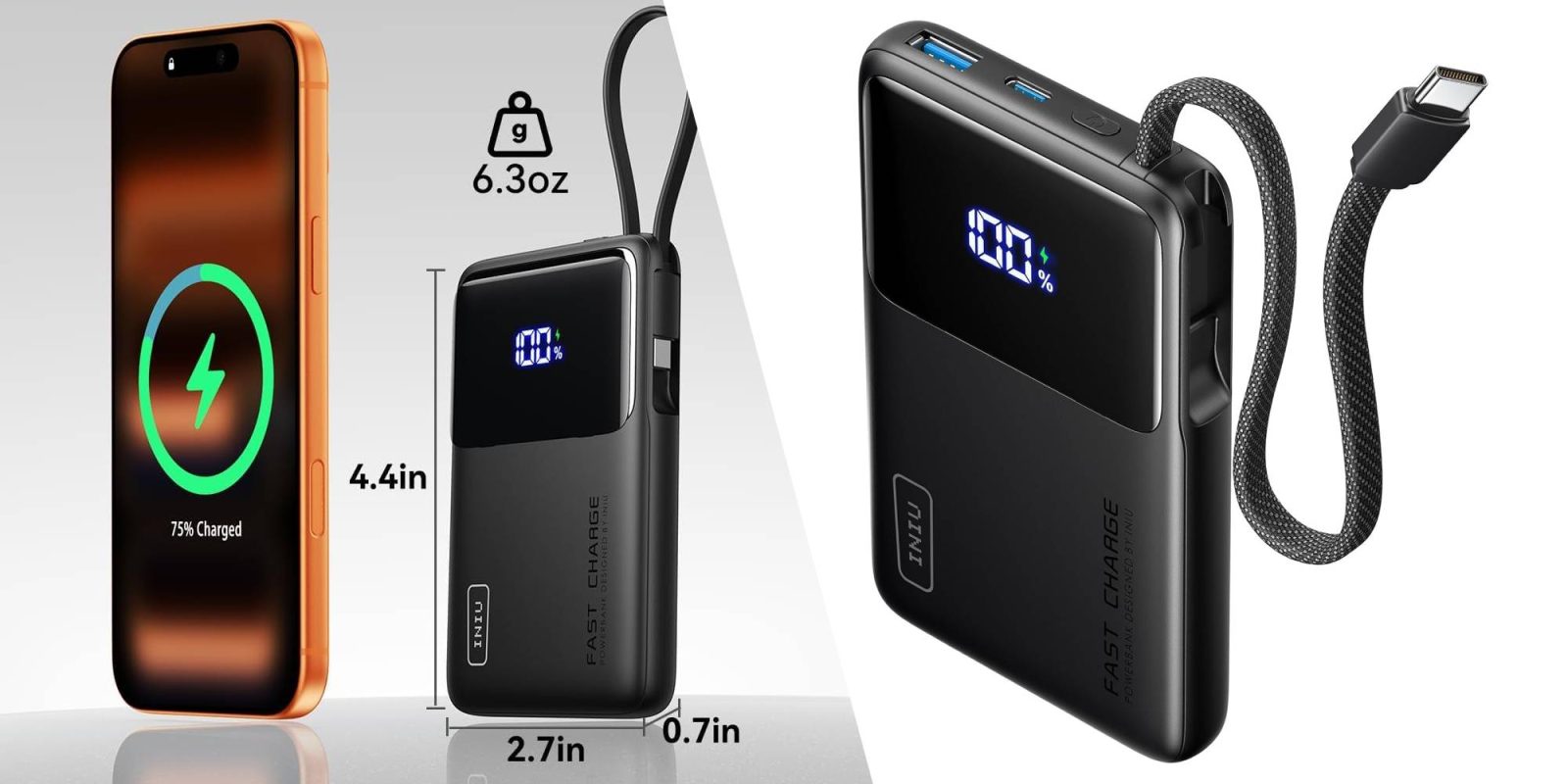 A comparison of a battery