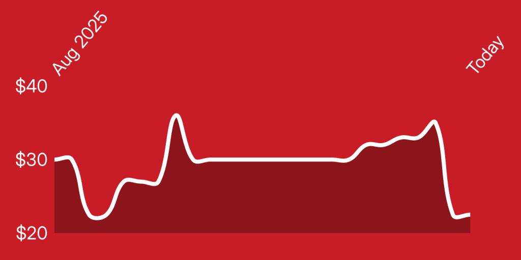 A line of a heartbeat