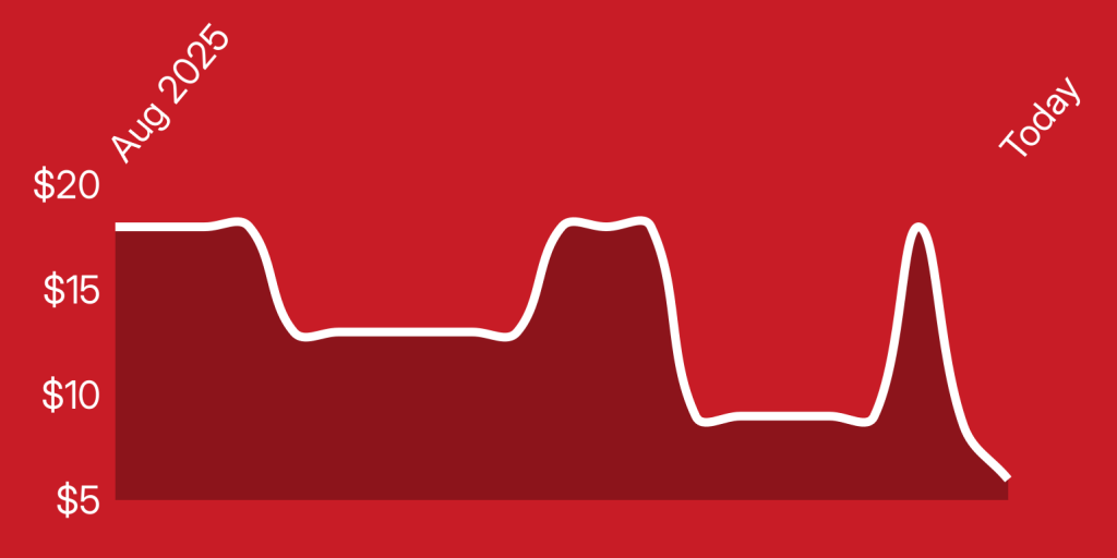 A line drawing of a mountain