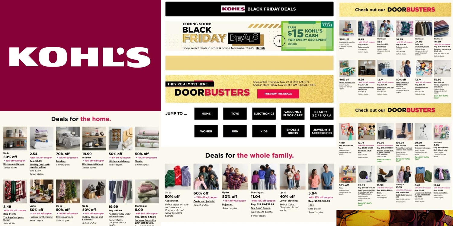 Kohls Black Friday 2025 ad-now live