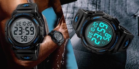 A close up of a watch