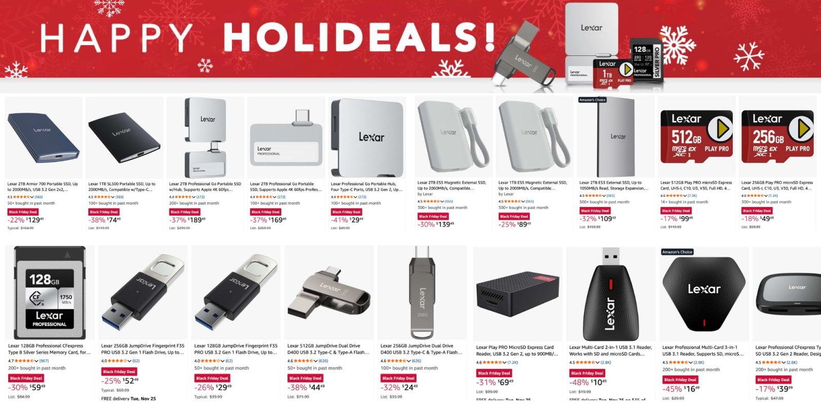 Lexar Black Friday sale.