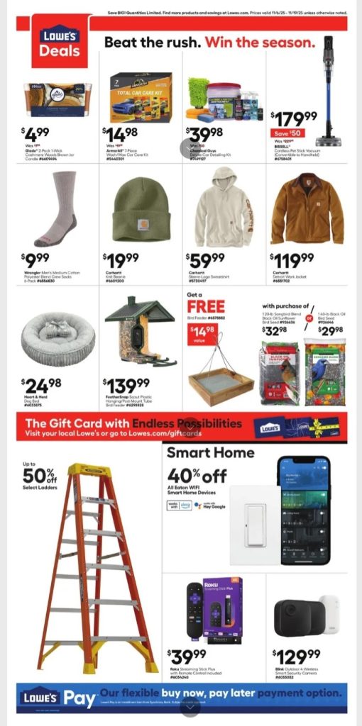 A advertisement for a store