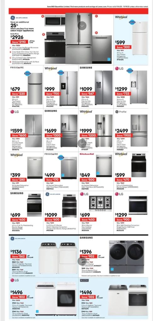 A poster of a refrigerator and stove