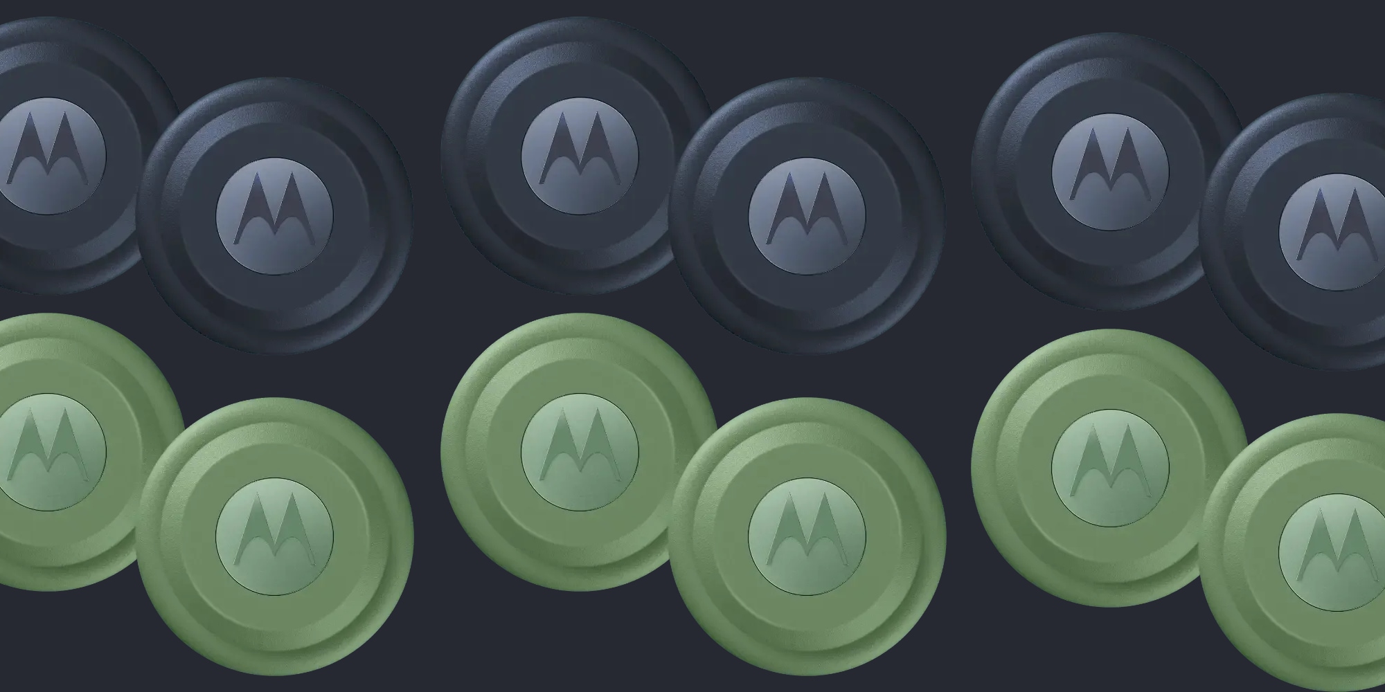 A group of circular objects