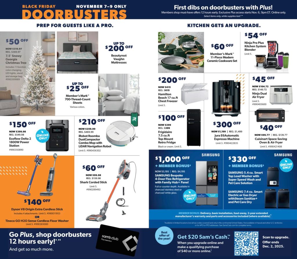 A brochure of a doorbusters