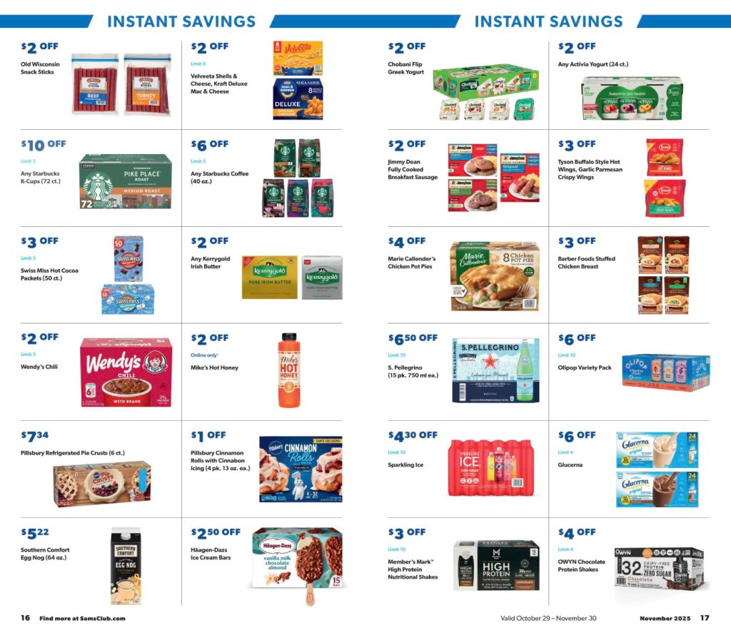 A large group of packages with text