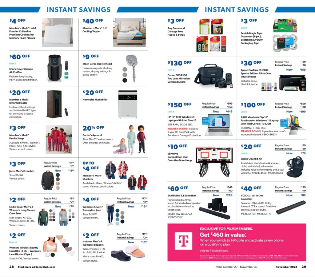 A advertisement for a store