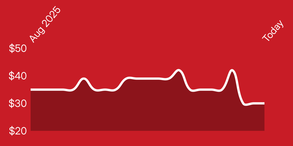 A line of a heartbeat