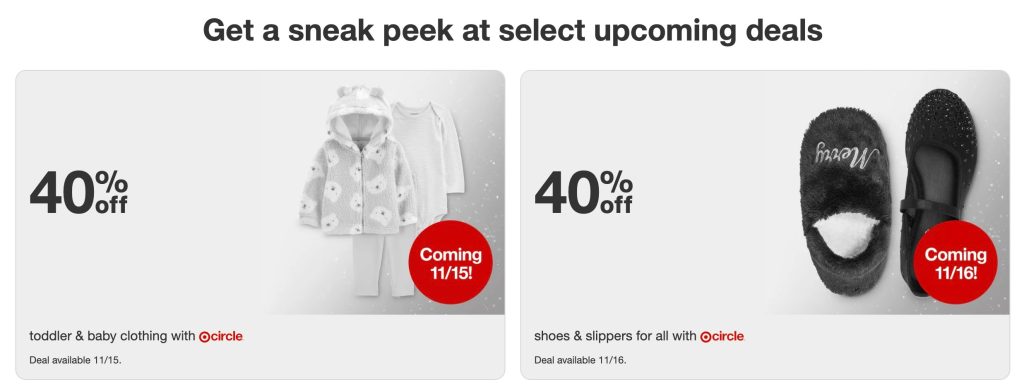 A screenshot of a clothing sale