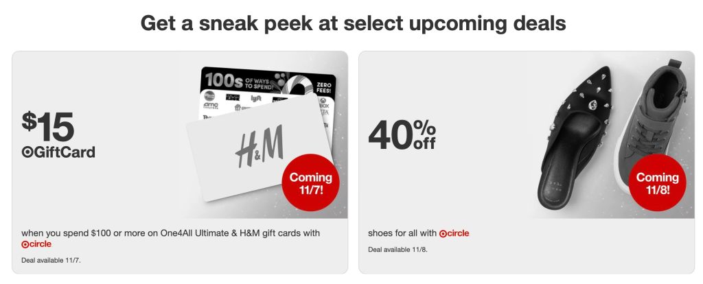 A close up of a gift card