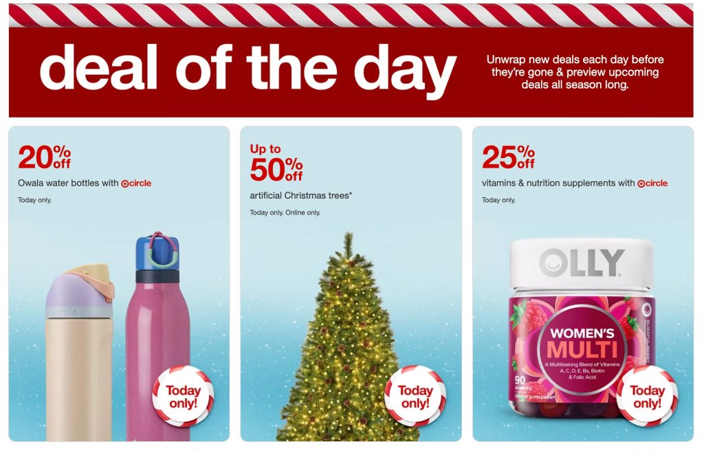 A poster of a christmas sale