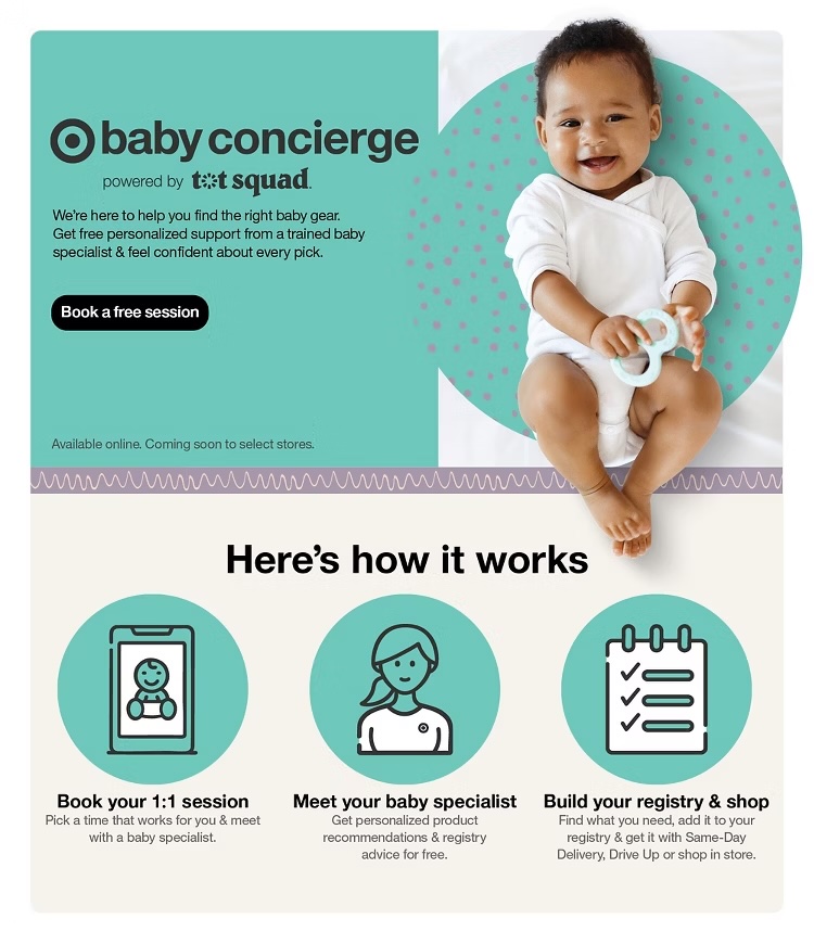 A baby sitting on a bed