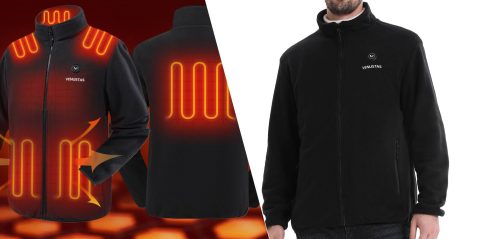 A man wearing a black jacket