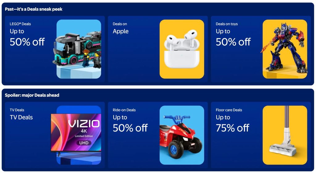 A screenshot of a blue advertisement