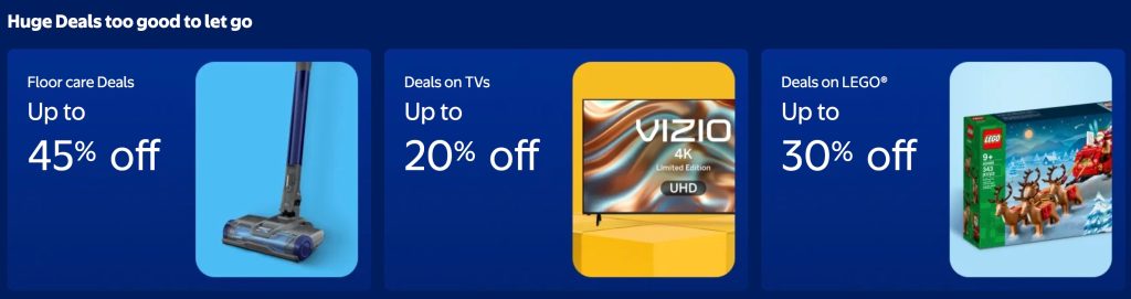 A screen with text above it