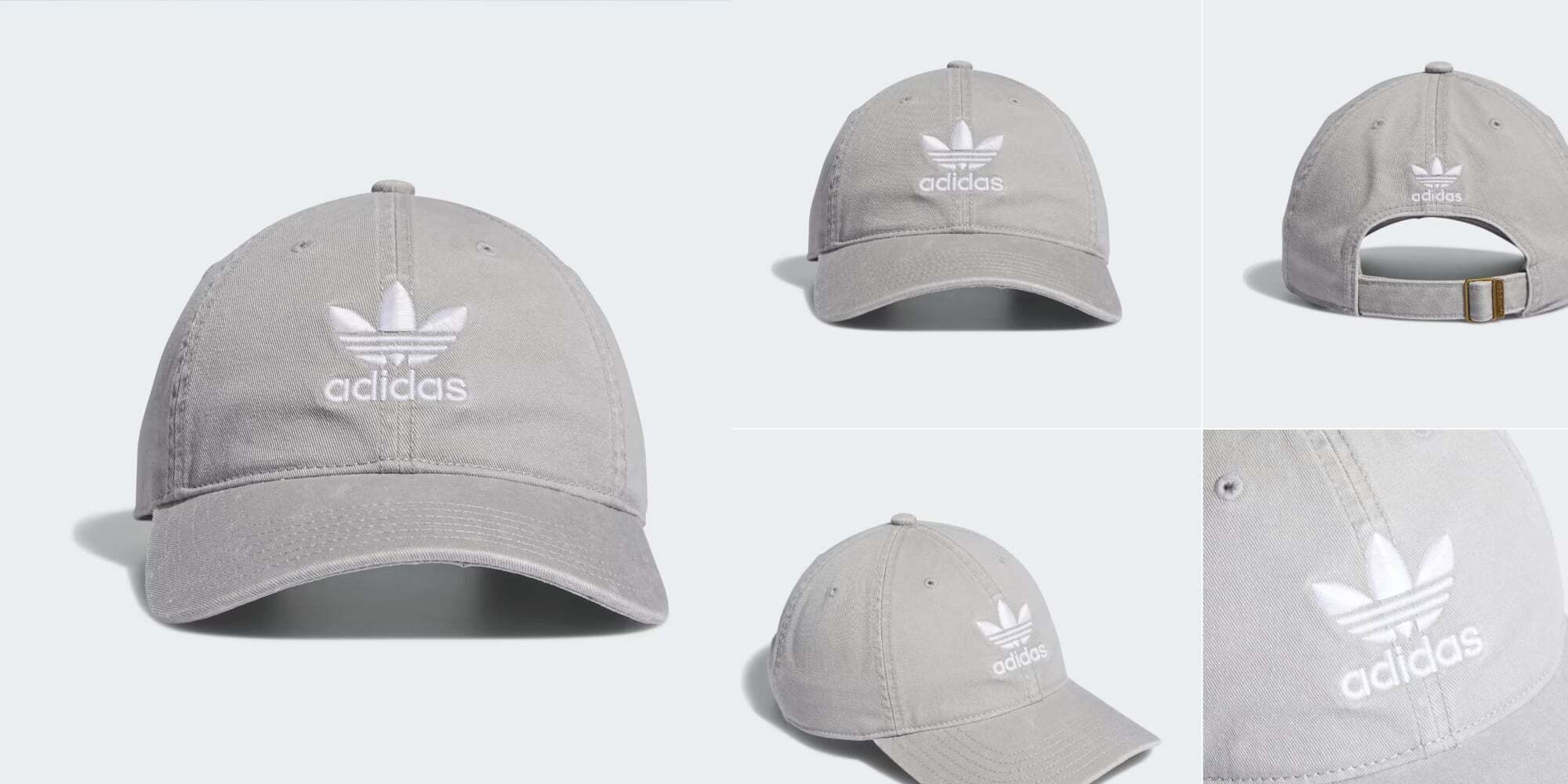A group of hats with white text