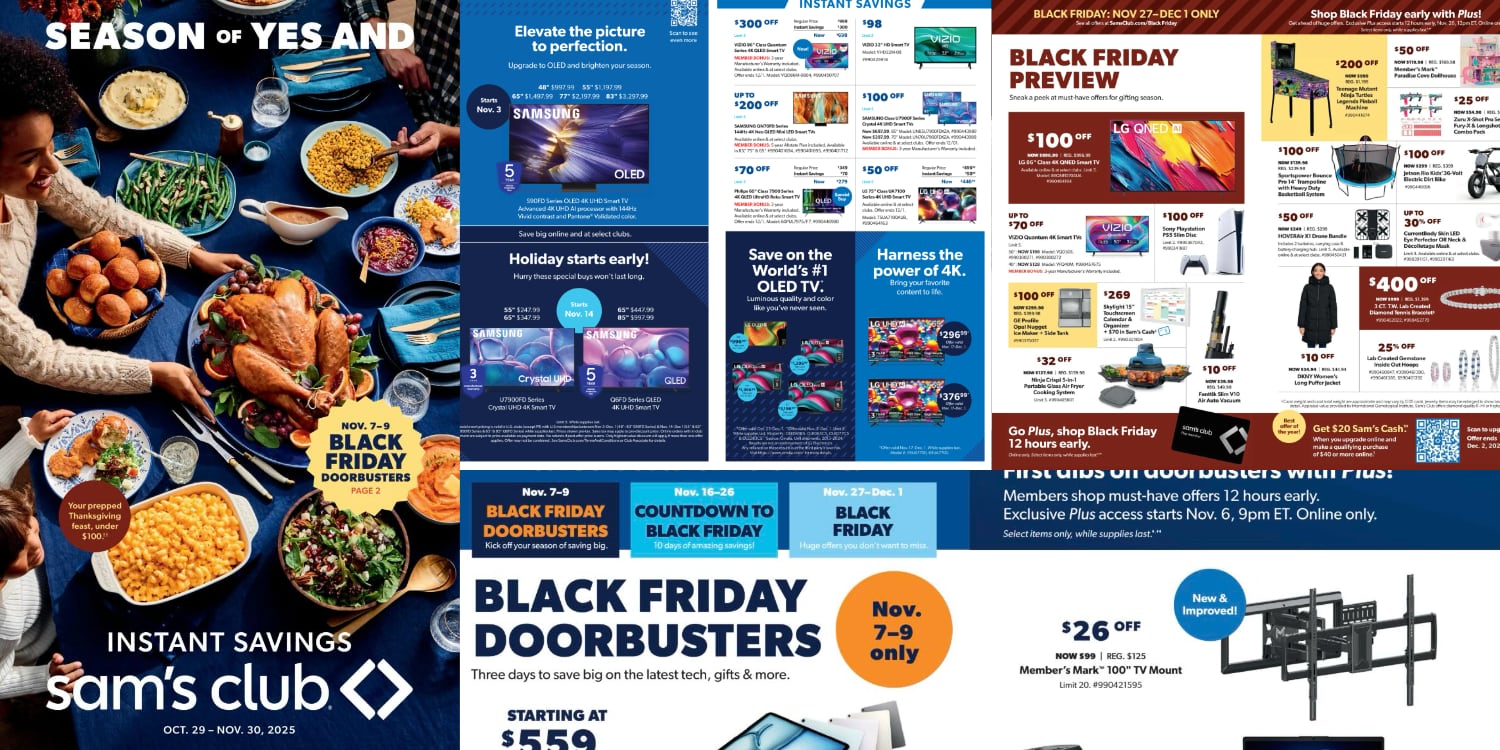 A advertisement for a black friday doorbusters