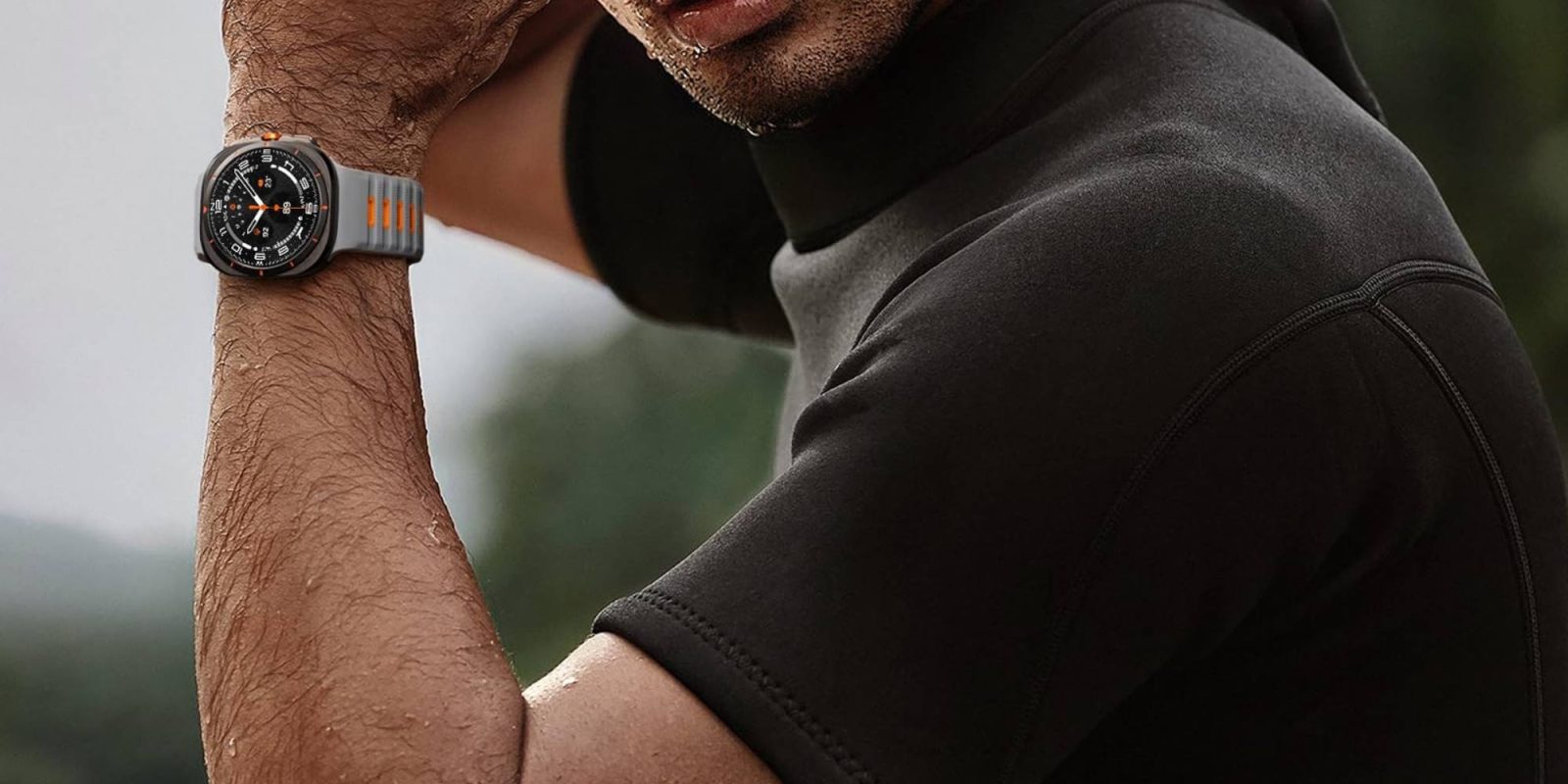 A man in a black shirt